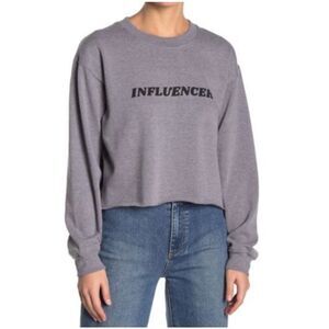 Sub_Urban Riot Influencer Cropped Crewneck Sweatshirt Size XS NWT